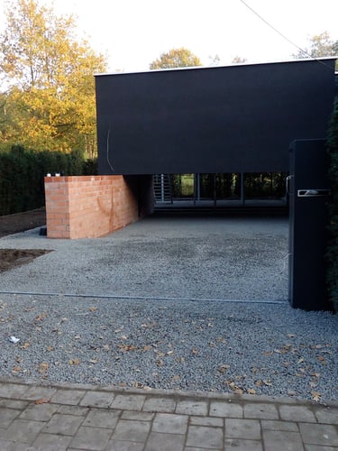 Easygravel 3XL grindstabilisatie aangelegd met Basalt split