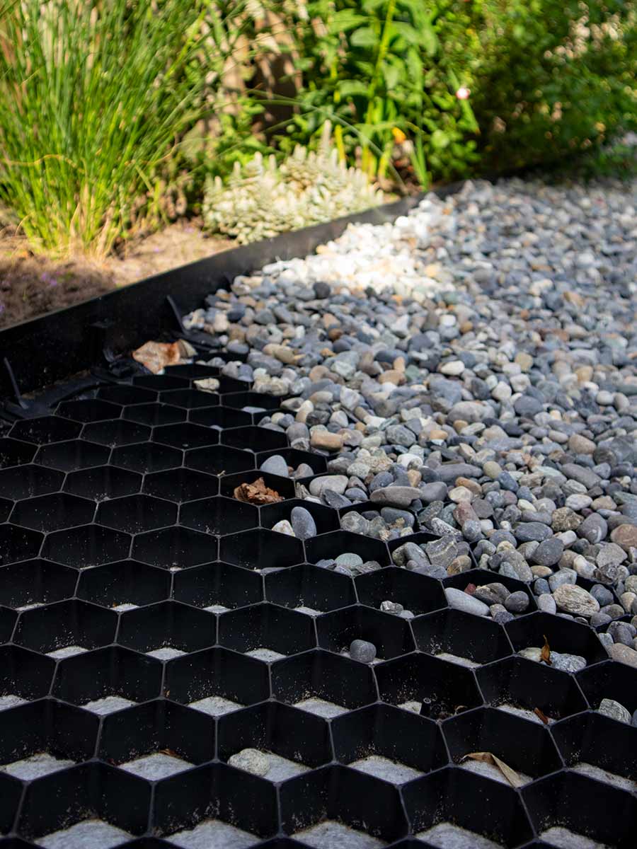 Grindstabilisatie EuroGravel PLUS zwart per m2