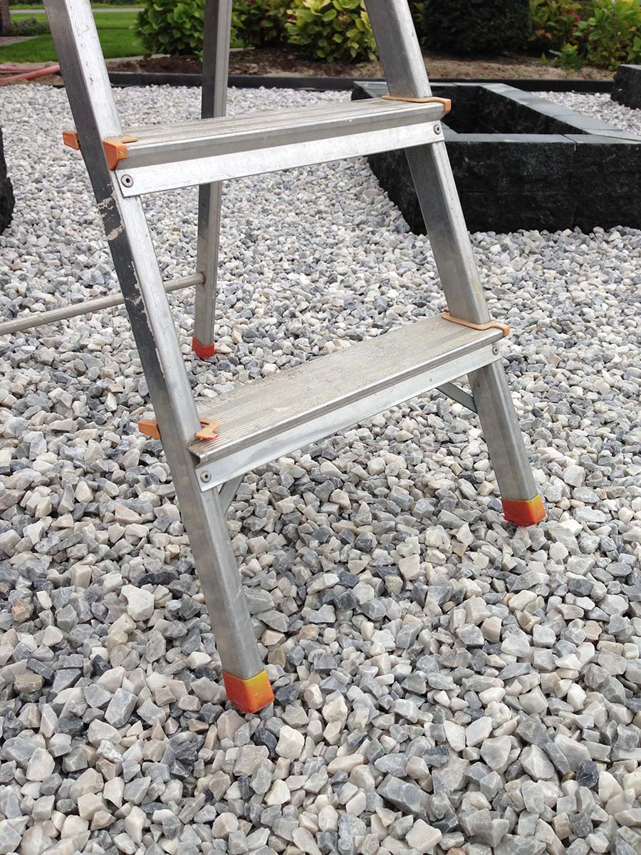 Easygravel spitplaten klein aangelegd