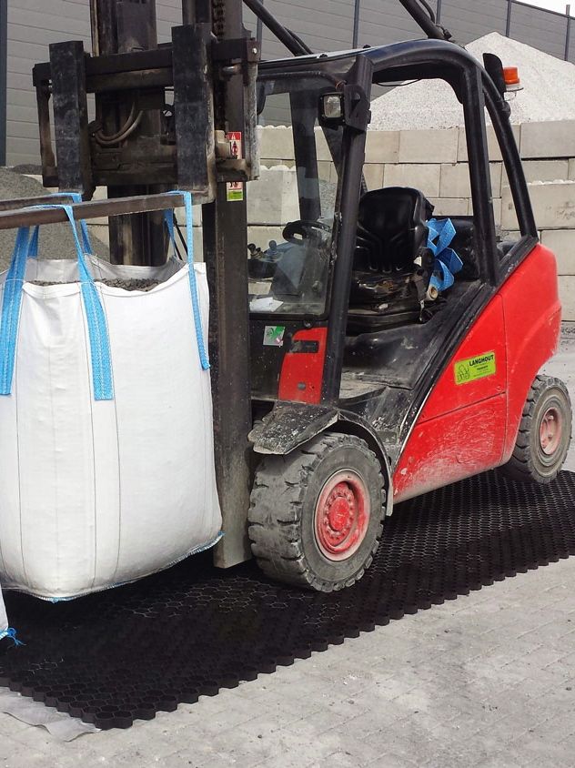 EuroGravel PRO grindplaten met heftruck
