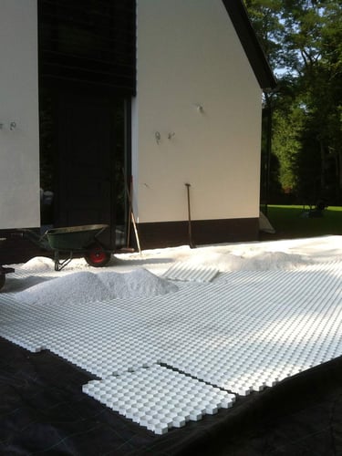 Easygravel 3XL grindstabilisatie wit aangelegd