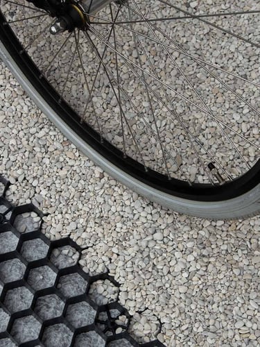 EuroGravel PLUS grindstabilisatie prettig berijdbaar met fiets
